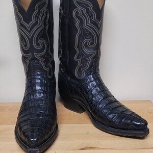 Lucchese Cowboy Boots Caimen skin 10.5 EE